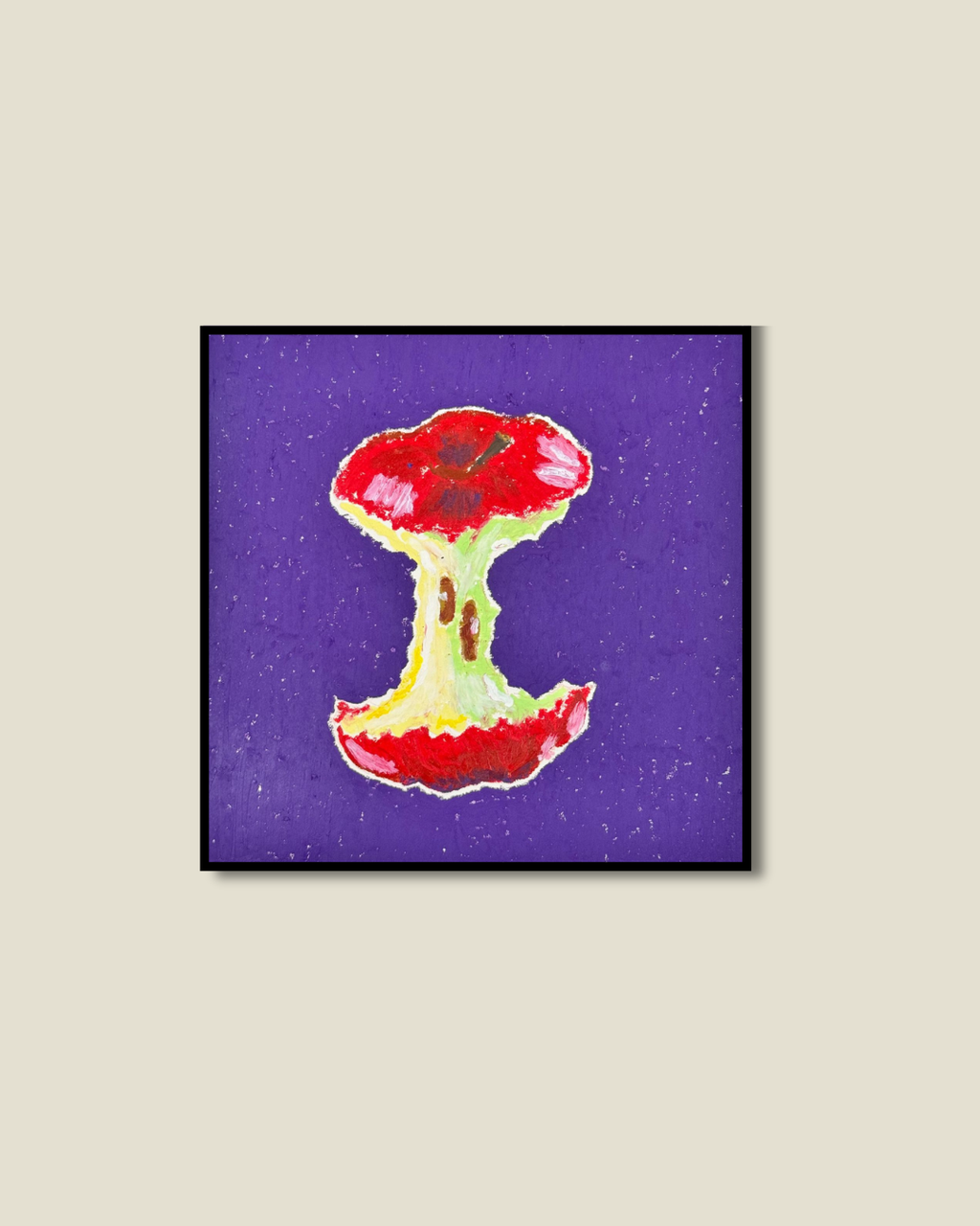 Eaten Apple Print