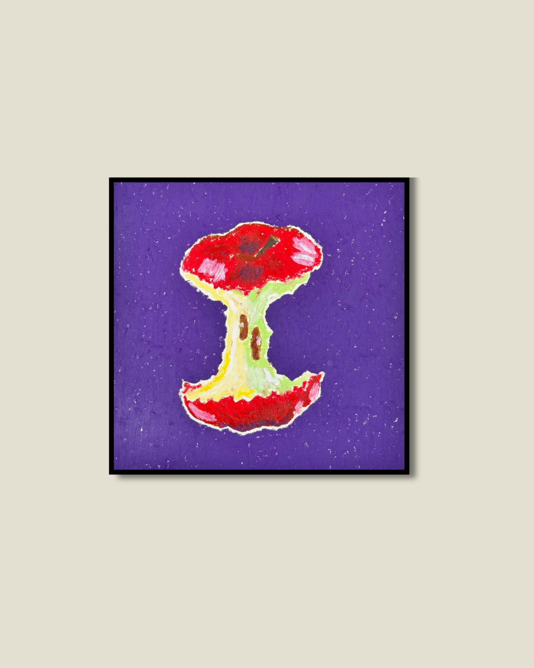Eaten Apple Print