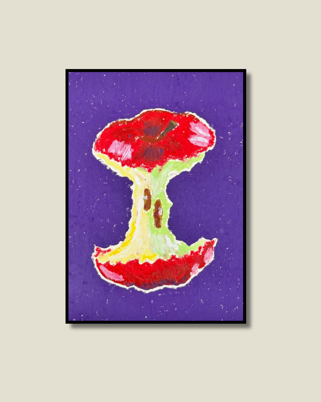 Eaten Apple Print