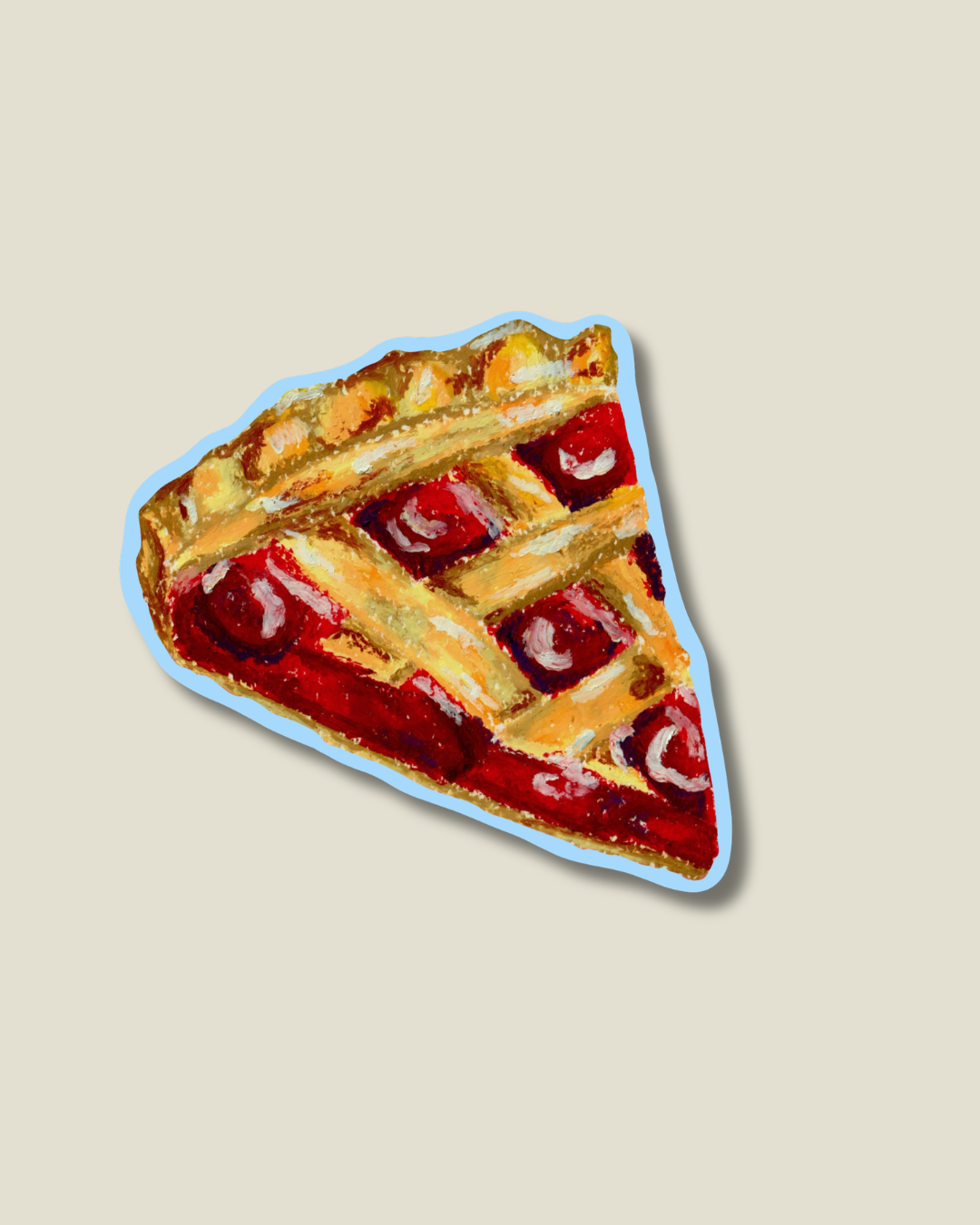 Cherry Pie Vinyl Sticker
