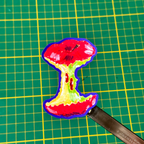 Eaten Apple Vinyl Sticker