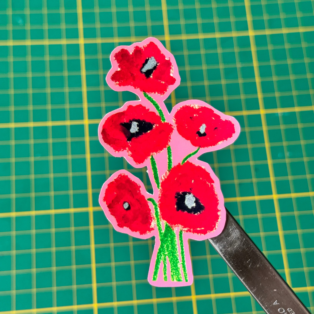 Poppy Vinyl Sticker