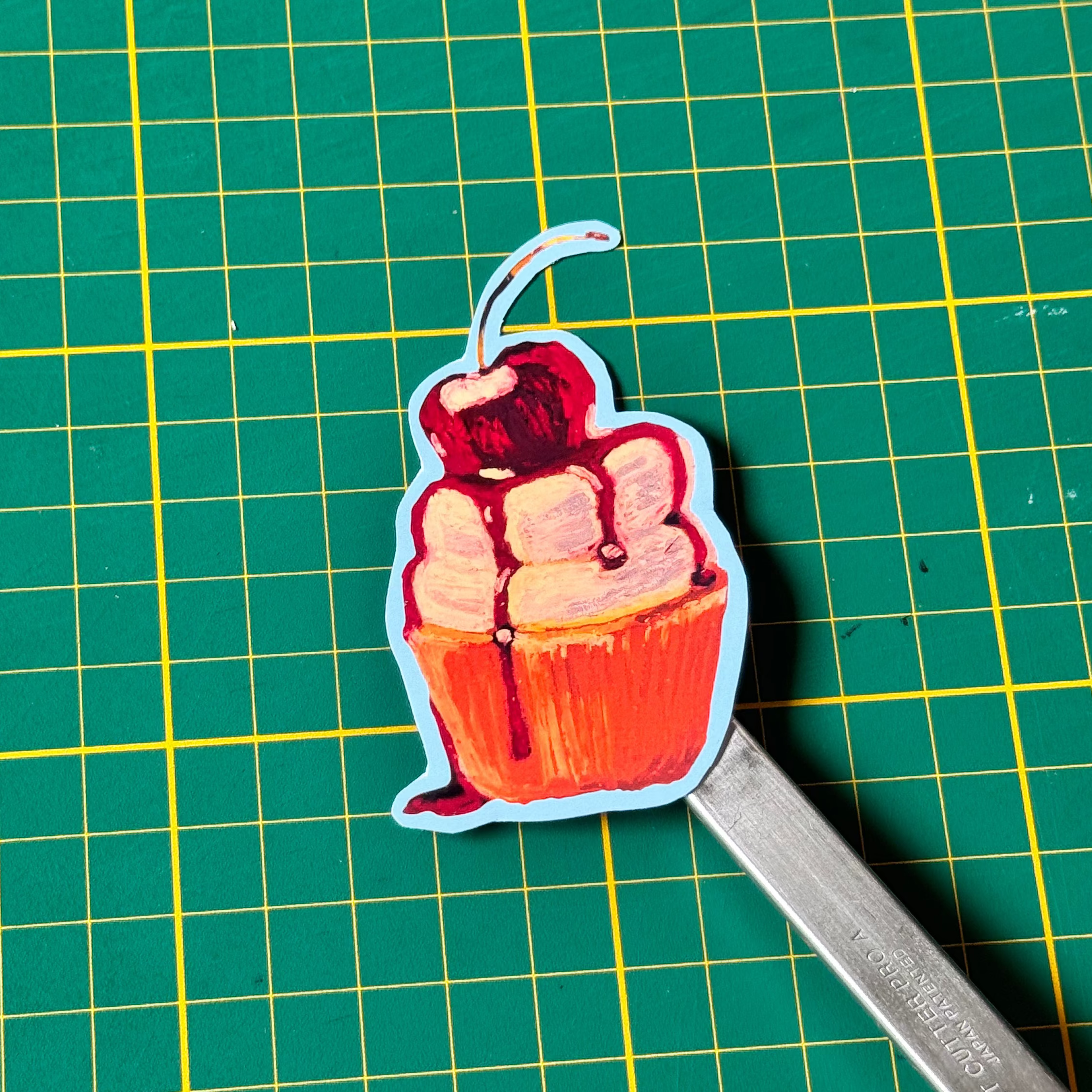 Cupcake Vinyl Sticker