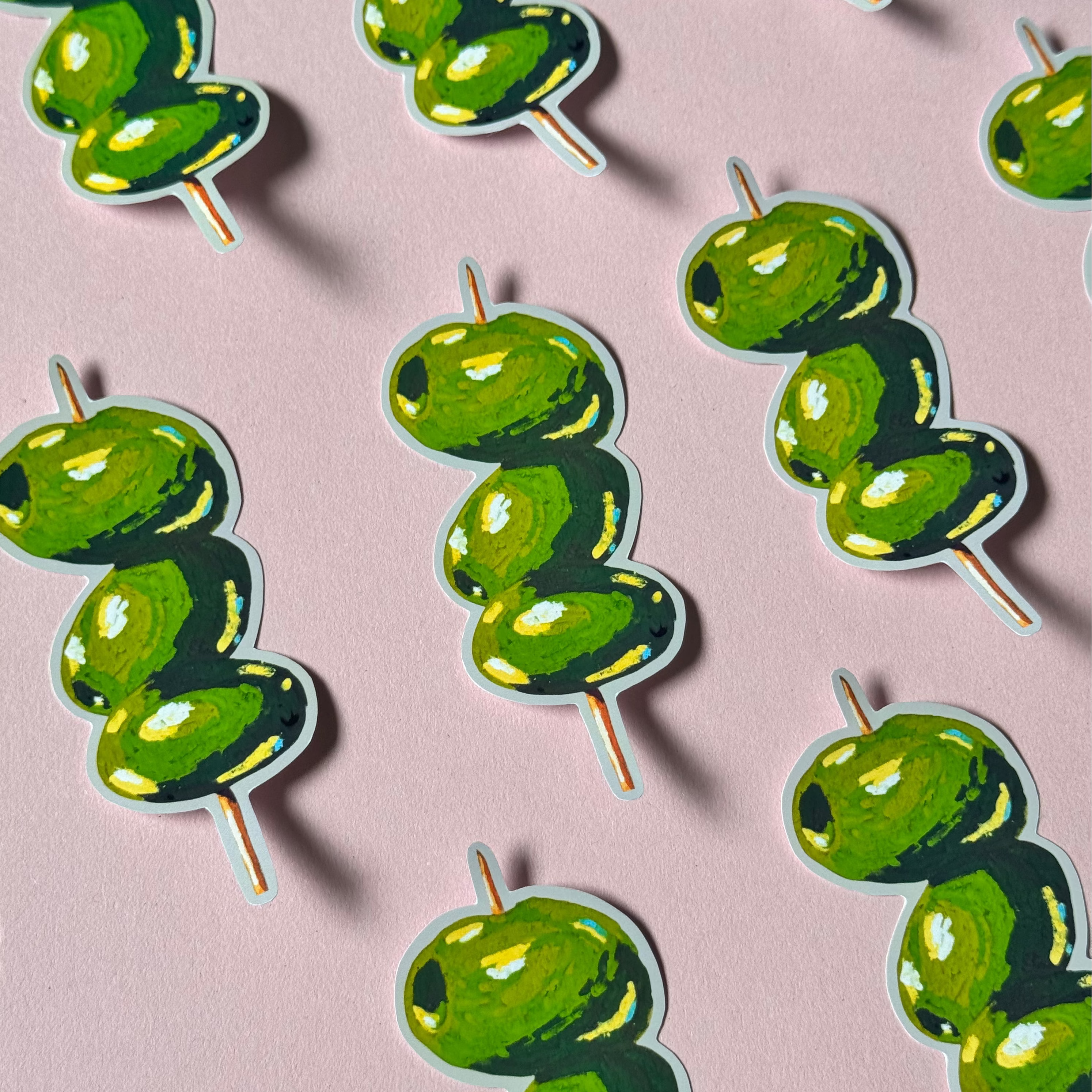 Martini Olives Vinyl Sticker
