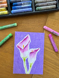Tulip Original Oil Pastel Painting