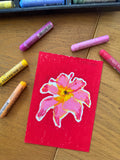 Lily Original Oil Pastel Painting